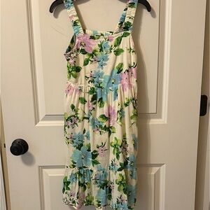Old Navy Floral Kids Dress - White, Blue, Pink, Green